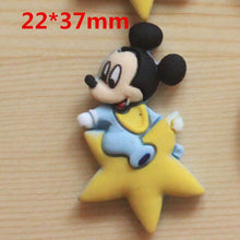 Load image into Gallery viewer, 10Pcs Cartoon Star Moon Mouse Flat back Resin Cabochons for Bows Accessories Flatback Cabochon Deco Parts DIY Scrapbooking Craft