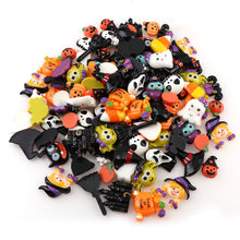Load image into Gallery viewer, 10PC Broom Horse Pumpkin Cloud WitchResin Flatback Cabochon Kawaii DIY Resin Craft Decoration Miniature Resin Halloween  For DIY
