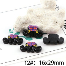 Load image into Gallery viewer, 10PC Broom Horse Pumpkin Cloud WitchResin Flatback Cabochon Kawaii DIY Resin Craft Decoration Miniature Resin Halloween  For DIY