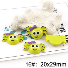 Load image into Gallery viewer, 10PC Broom Horse Pumpkin Cloud WitchResin Flatback Cabochon Kawaii DIY Resin Craft Decoration Miniature Resin Halloween  For DIY
