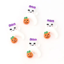 Load image into Gallery viewer, 10PC Broom Horse Pumpkin Cloud WitchResin Flatback Cabochon Kawaii DIY Resin Craft Decoration Miniature Resin Halloween  For DIY
