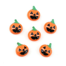 Load image into Gallery viewer, 10PC Broom Horse Pumpkin Cloud WitchResin Flatback Cabochon Kawaii DIY Resin Craft Decoration Miniature Resin Halloween  For DIY