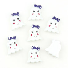 Load image into Gallery viewer, 10PC Broom Horse Pumpkin Cloud WitchResin Flatback Cabochon Kawaii DIY Resin Craft Decoration Miniature Resin Halloween  For DIY
